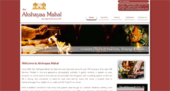 Desktop Screenshot of akshayaamahal.com